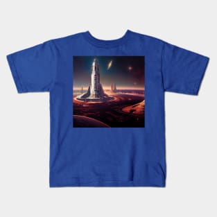 Interplanetary Spaceport Kids T-Shirt